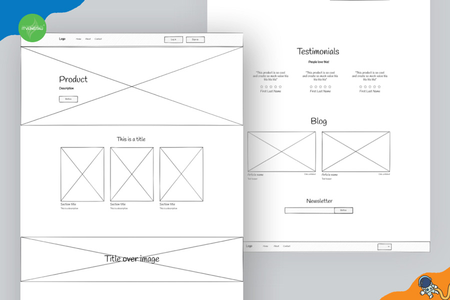 Giao diện của Wireframe